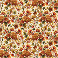 Benartex Autumn Splendor Cream/Spice Fabric – Autumn Cats by Peggy Collins