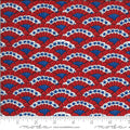 Moda - America the Beautiful Bunting Barnwood Red Fabric – Patriotic