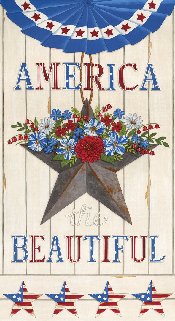 Moda - America the Beautiful-PANEL/White - 19980 12 - H14