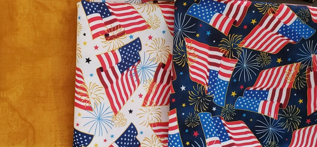 PATRIOTIC Envelope Pillow KIT/2 Pillow Covers/FLAGS  - 16 x 16