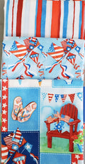 PATRIOTIC Envelope Pillow KIT/2 Pillow Covers/Beach Fun - 16 x 16
