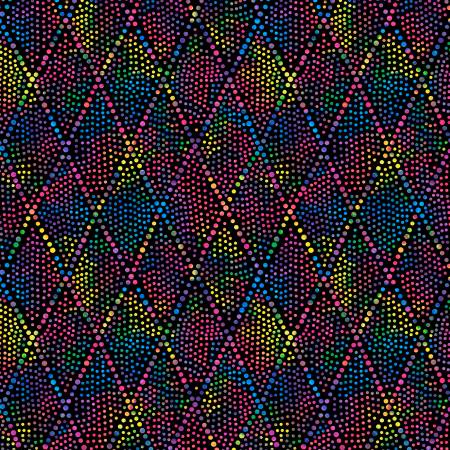 Wilmington Prints Essentials Diamond Dots Black/Multi Fabric – 108" Wide Quilt Backing