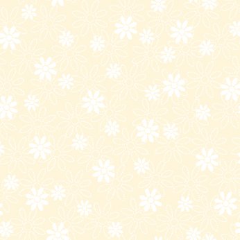 QT - Quilting Illusions - Stencil Floral-Ecru - 21516-E