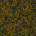 RJR Fabrics Delhi Flower Black/Golden Fabric – Black Floral Blender