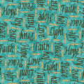 QT - Instruments Of Peace - INSPIRATIONAL WORDS/Turq. - 28642-Q