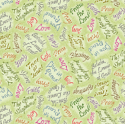 QT - The Good Shepherd-Inspirational Words/Green - 28880-H