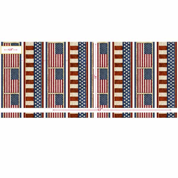 QT Fabrics American Spirit Flag Stripe in Red Fabric – by Morris Creative Group
