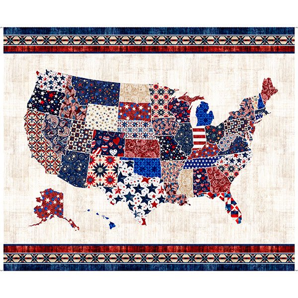 AMERICAN TAPESTRY - USA PANEL Tapestry Map - 30863-X -  H-11