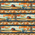 Wilmington Prints - Glorious Fall - Multi Repeating Stripe Fabric – Fall Border Stripe by Nancy Mink