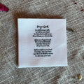 30 Pocket Prayer Quilt Poem Labels -Precut 3in squares- - Carlson Homestead Quilting