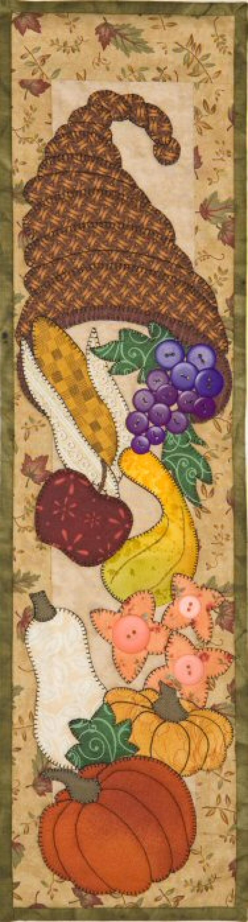 Cornacopia by Julie Wurzer - Wall Hanging Pattern – 6"x22" for Patch Abilities