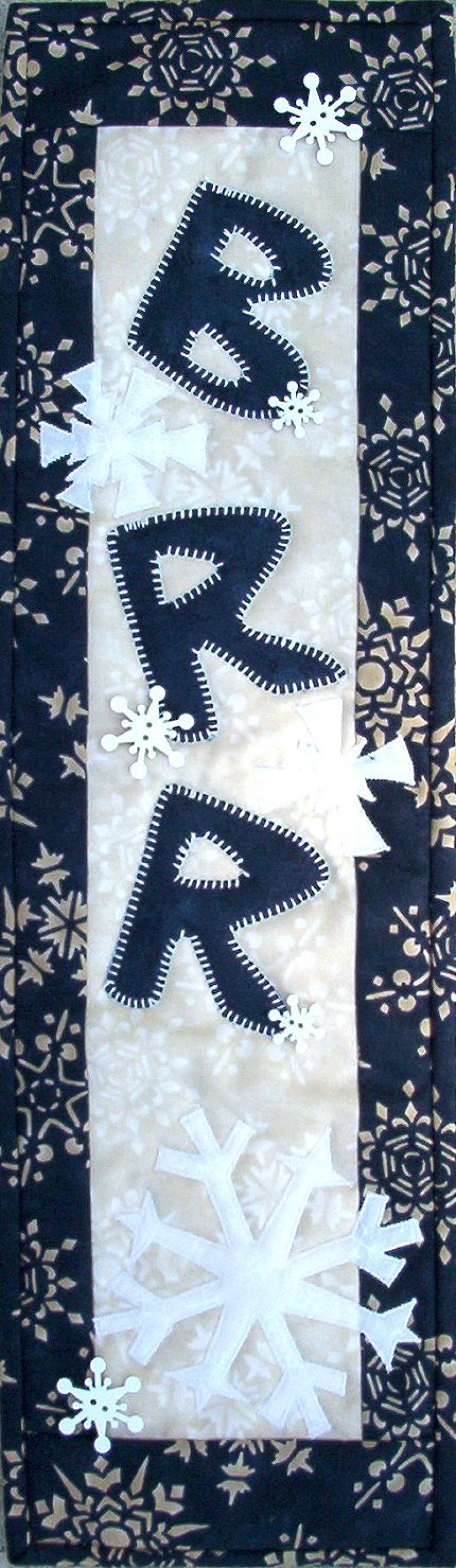 Brrrrr by Julie Wurzer - Wall Hanging Pattern – 6"x20" for Patch Abilities