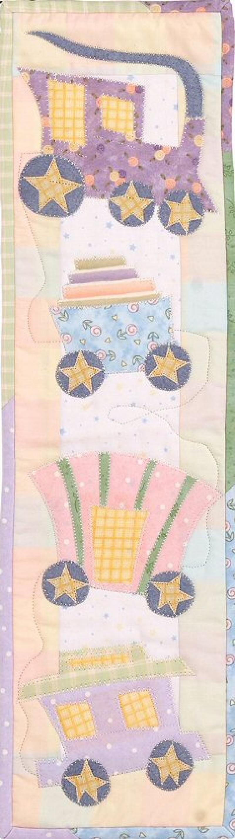 Choo Choo Train by Julie Wurzer - Wall Hanging Pattern – 6"x21" for Patch Abilities