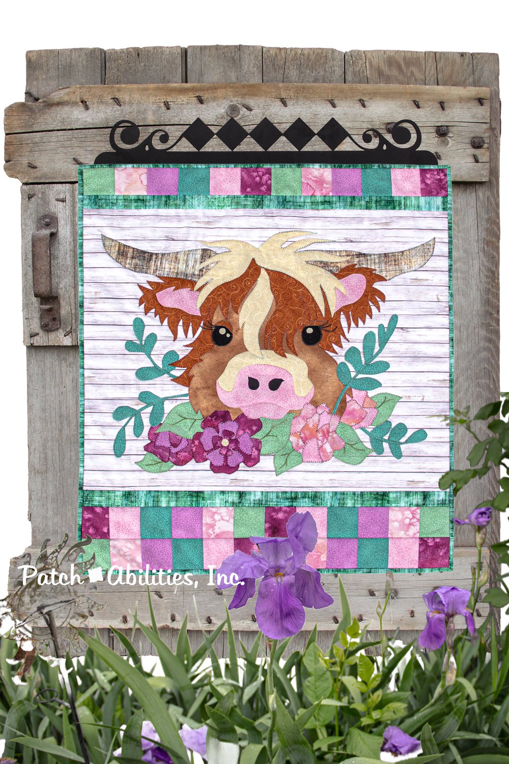 Highland Cow by Julie Wurzer - Wall Hanging Pattern – 24.5"x28" for Patch Abilities