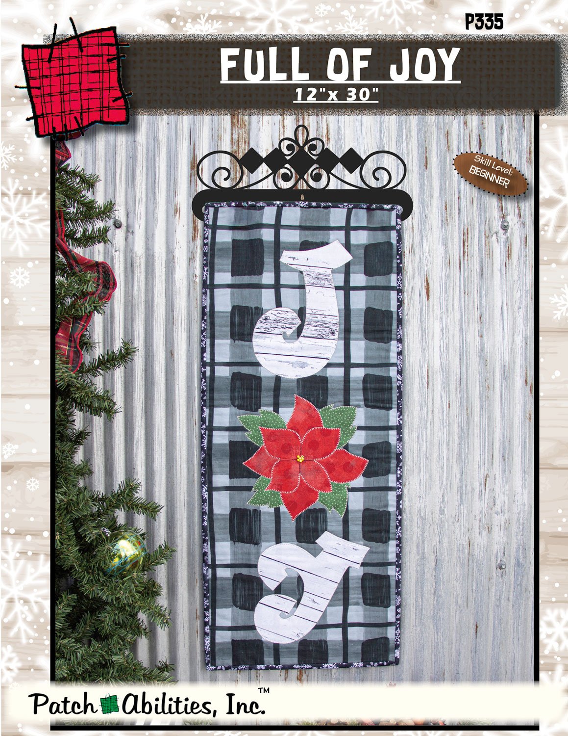 Full of Joy by Julie Wurzer - Wall Hanging Pattern – 12"x30" for Patch Abilities