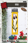 Iris by Julie Wurzer - Wall Hanging Pattern – 6"x21" for Patch Abilities