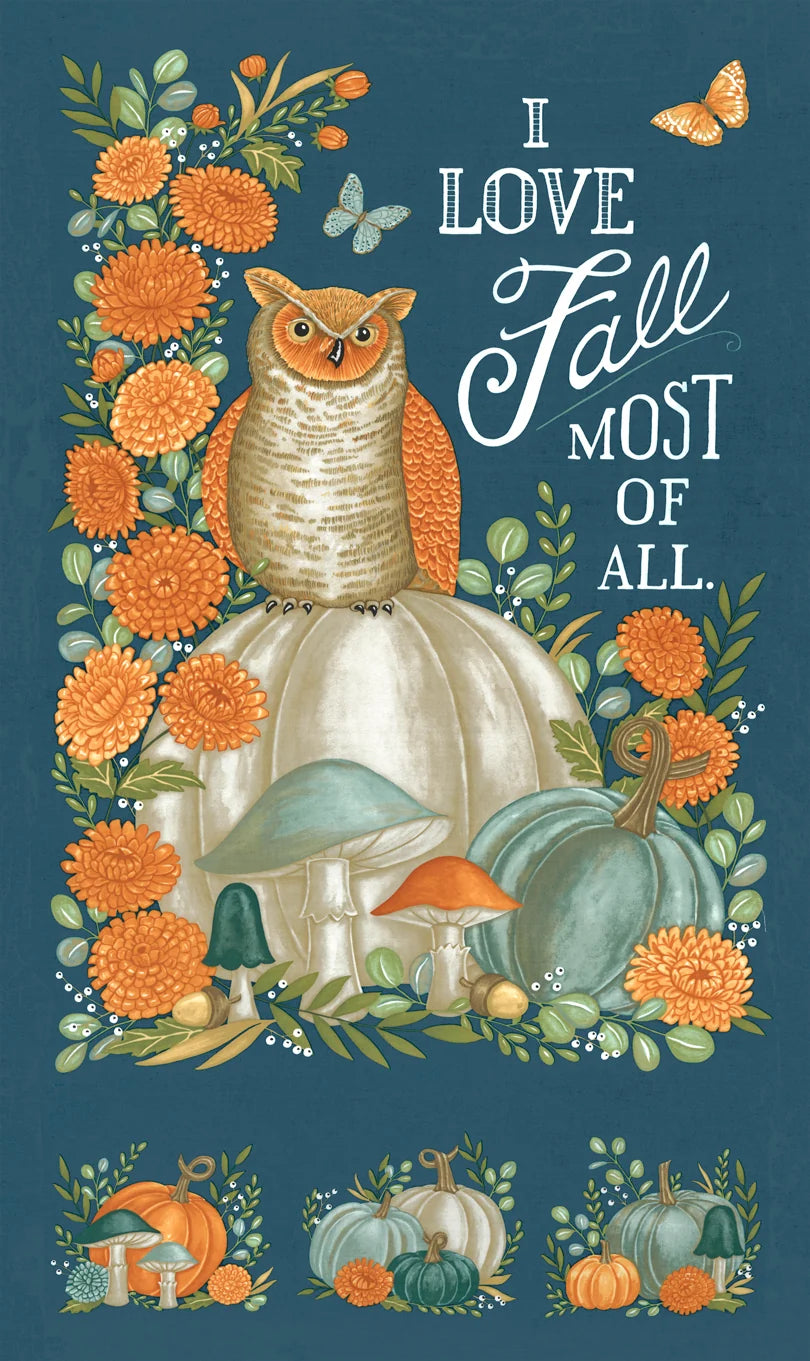Moda - I Love Fall Most of All - 23" Panel/Harvest Night - Deb Strain -  56147 15 -  H20