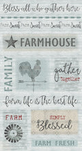 Benartex Farm Sweet Farm Farmhouse Panel Fabric – Rustic Farmhouse Panel Print