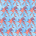 Henry Glass - Star Spangled Summer Flying Kites Blue Fabric – Patriotic