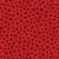 Henry Glass - All You Need is Love & A Cat - Cat Paws/Red - 9904-88