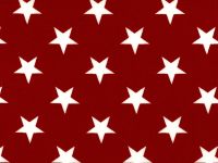 Choice Fabrics - 108" Wide Quilt Backing - Patriotic/Large White Stars on Red - 49523-A03