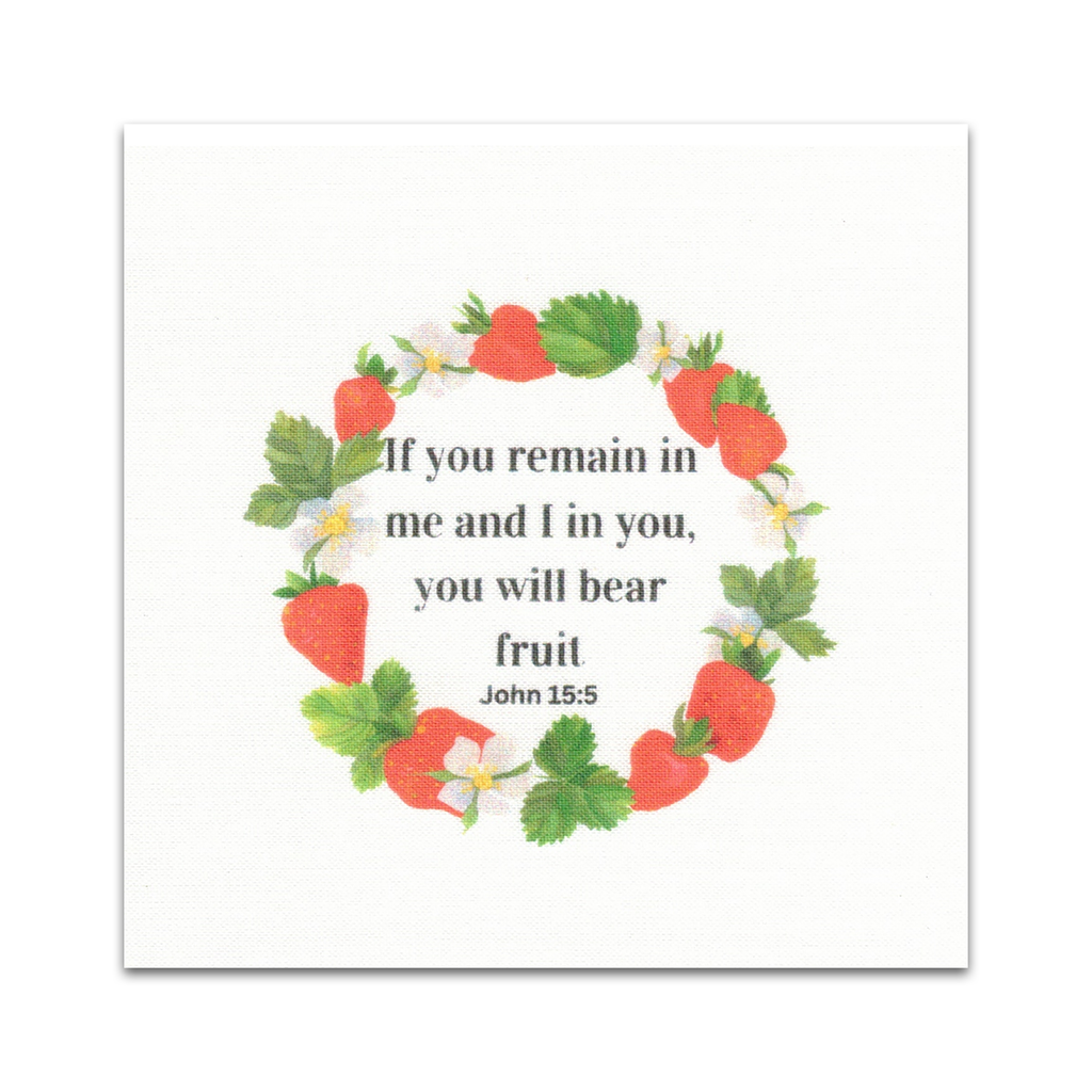 20 Food-themed Bible Verse Quilt Squares - Precut 3.5" - Carlson Homestead Quilting