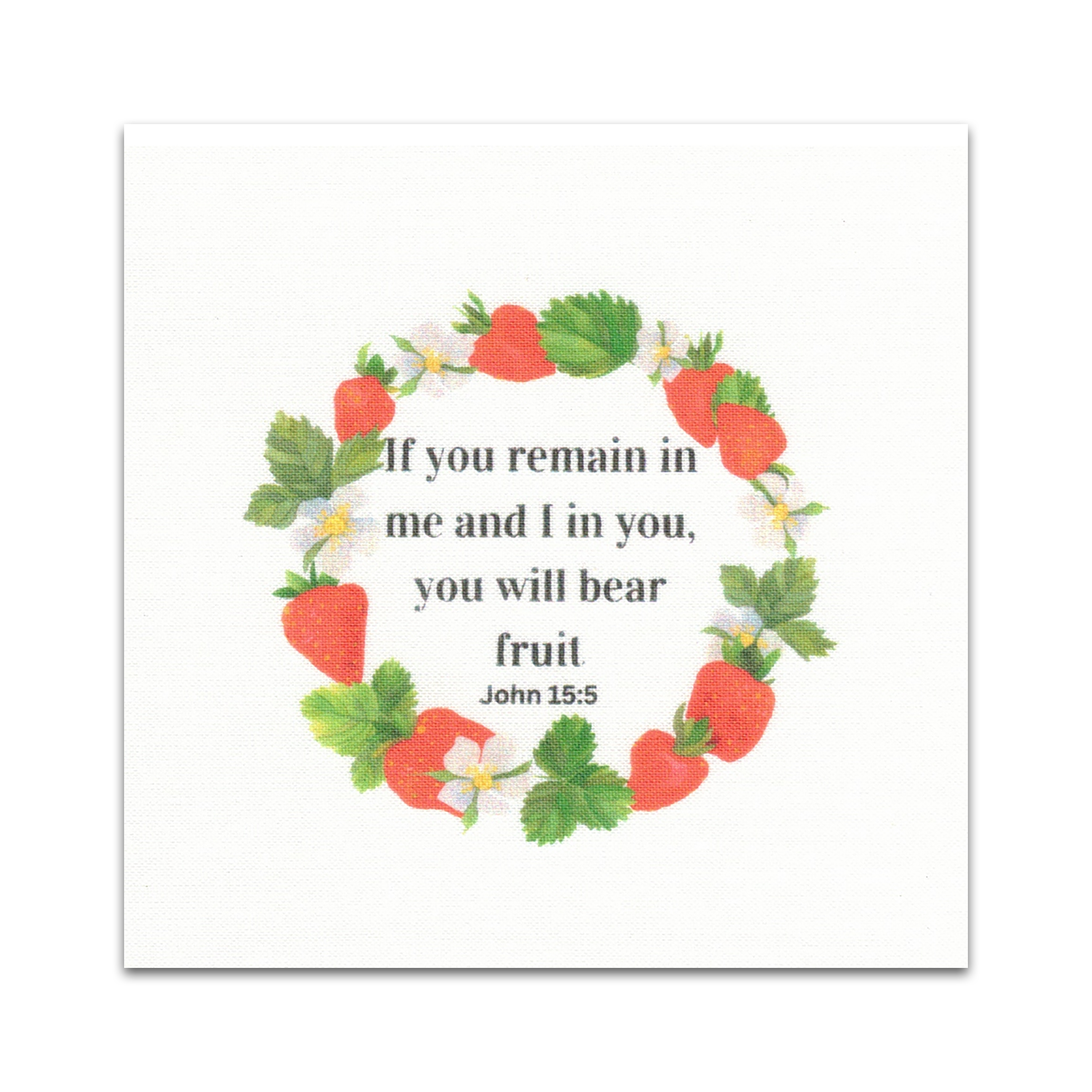 20 Food-themed Bible Verse Quilt Squares - Precut 3.5" - Carlson Homestead Quilting