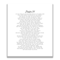 Psalm 91 Bible Verse Quilt Panel - Precut White Cotton - 11.5" x 14" panel - Carlson Homestead Quilting
