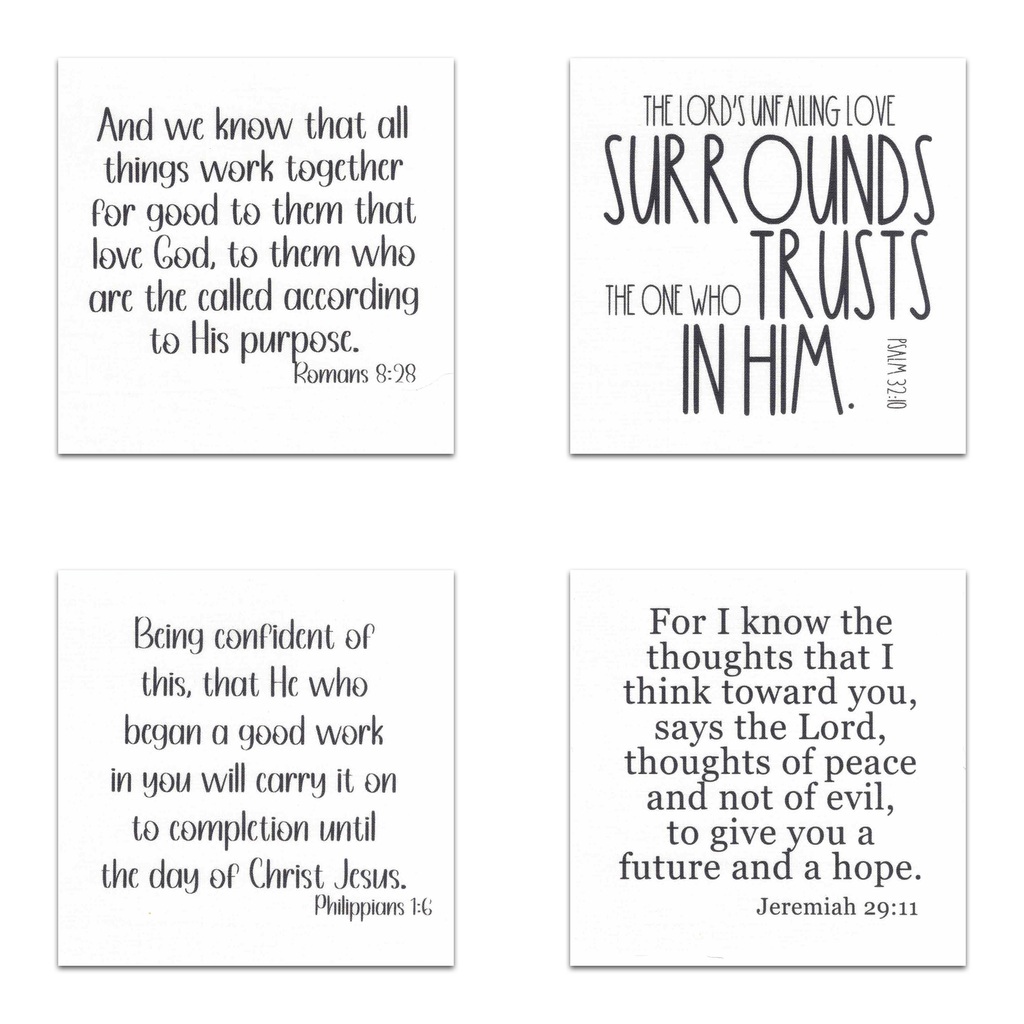 20 Bible Verse Quilt squares - Precut Squares 5" - Carlson Homestead