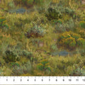 Northcott Home On The Range Grassy Plain Green Multi Fabric – Green Textured Blender by Chad Poppleton