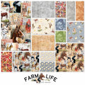 Clothworks - Farm Life - Fat Quarter Bundle – 15 Piece - by Lexi Grenzer