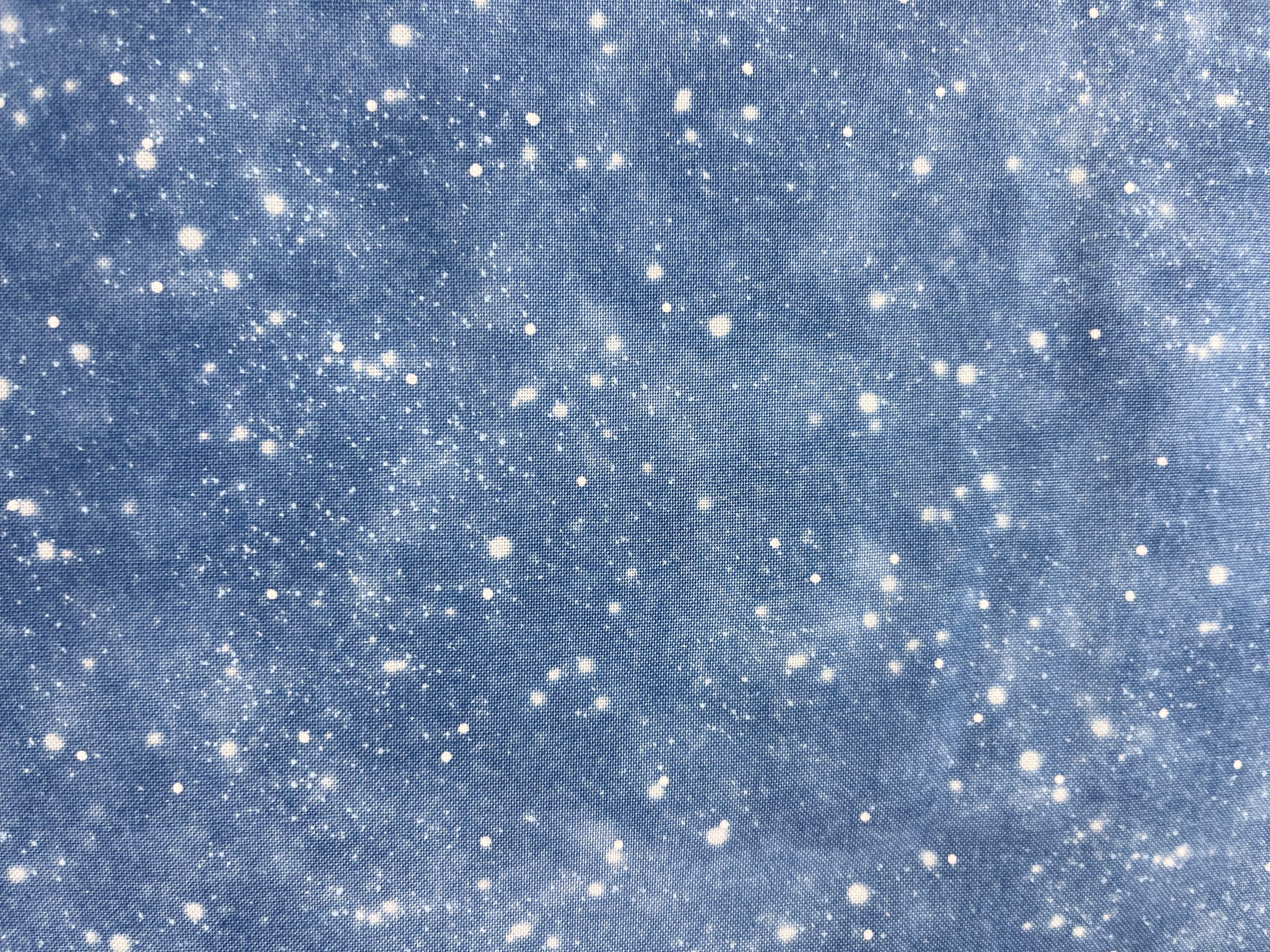 Northcott - Farmstead Friends - Snowy Sky Blue Fabric – Winter Blender by Simon Treadwell