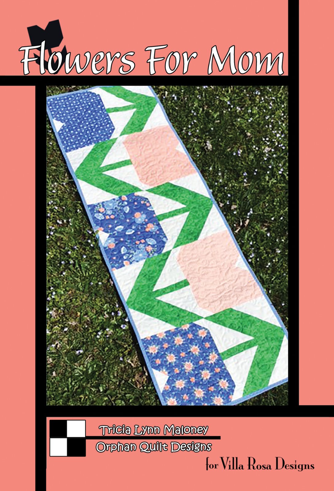 Flowers for Mom-TableRunner - Villa Rosa - 16"x50" - Fat 8th's