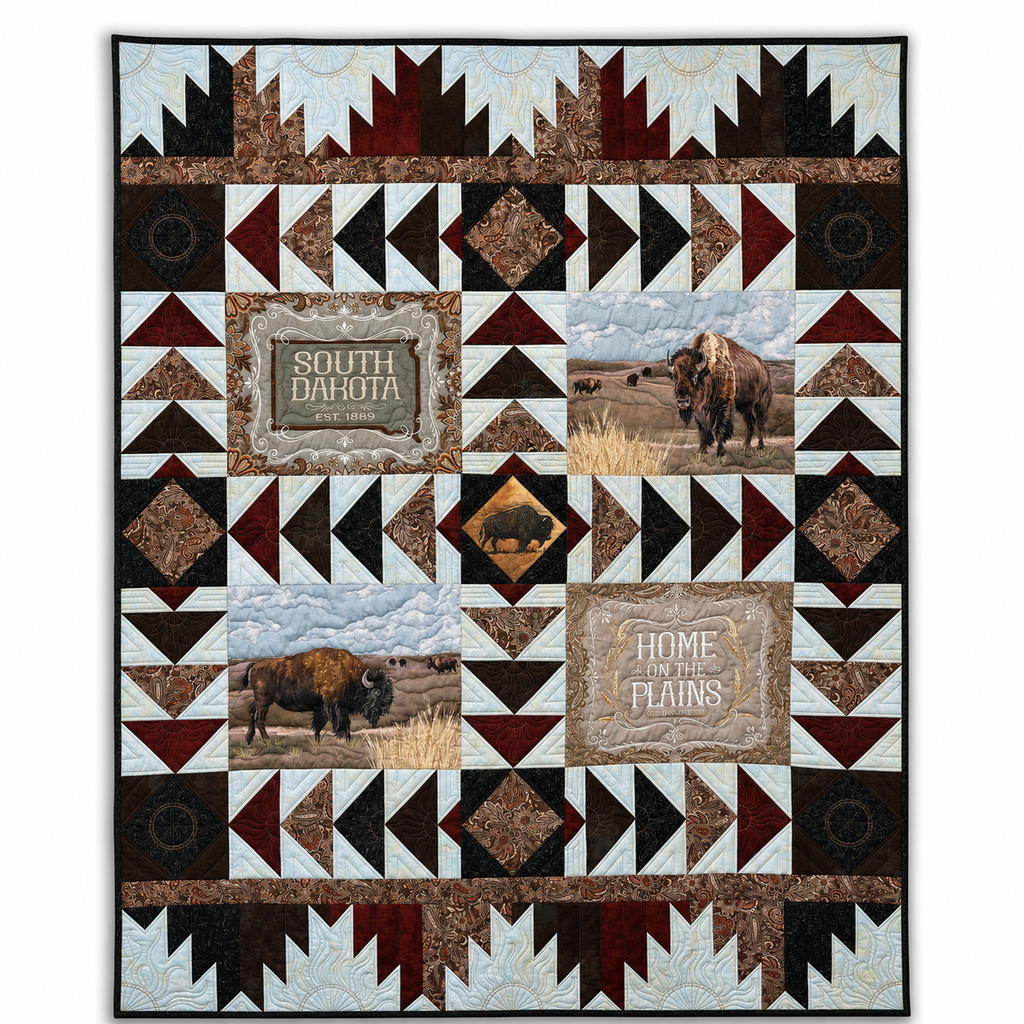 Home on the Plains Quilt Pattern (60" x 72") by Morgan Levey for Nuts and Bolts Fabric