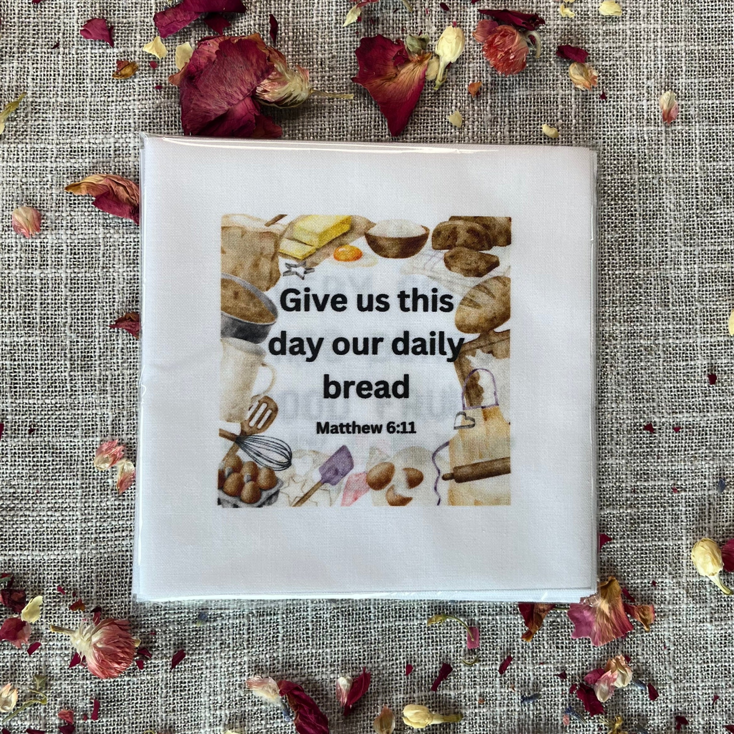 20 Food-themed Bible Verse Quilt Squares - Precut 3.5" - Carlson Homestead Quilting
