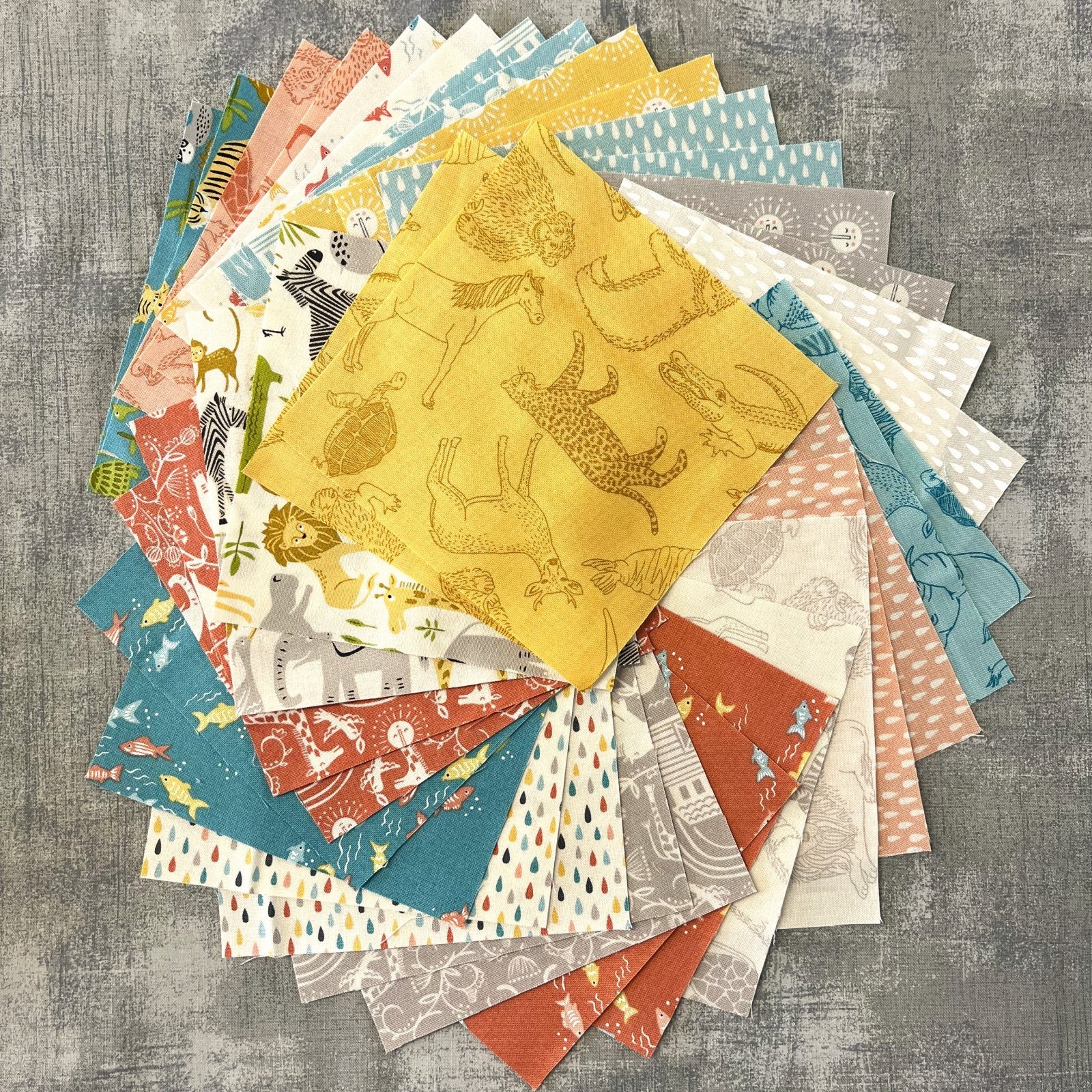 Little Blessings Baby Quilt Kit – Christian Baby Quilt – Country Life Villa Rosa Pattern – Noah’s Ark Charm Pack Quilt – 48" x 48"