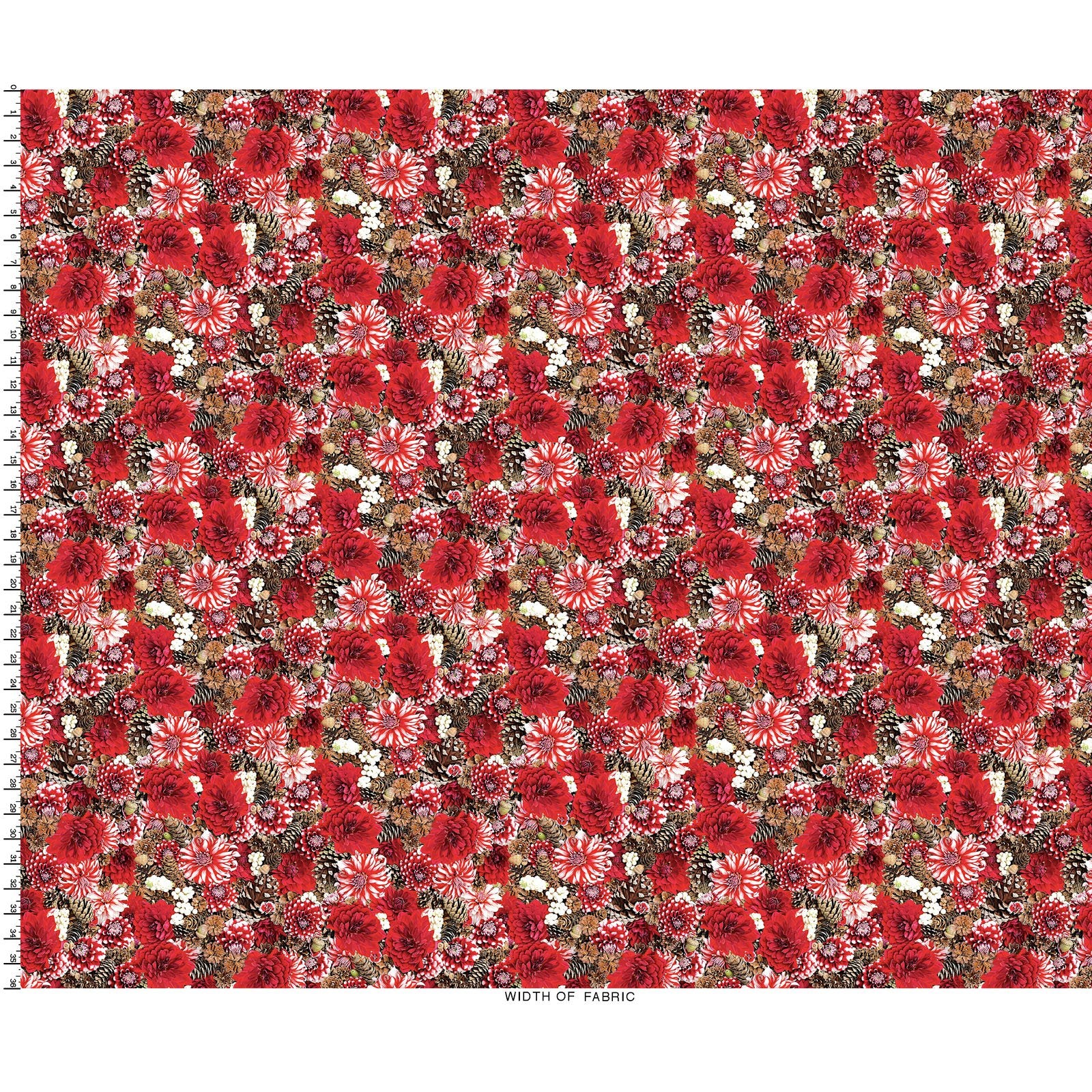 Maywood - Hand Picked-CHRISTMAS - Yuletide/Red/White - MAS10715-RW