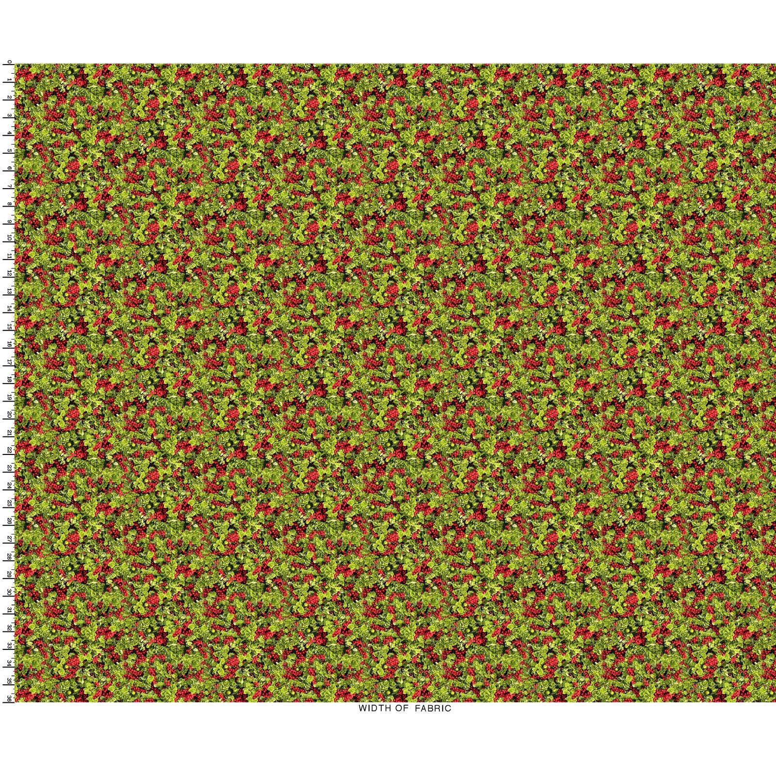 Maywood - Hand Picked-CHRISTMAS - Merry Berry Holly/Green - 10722-GR