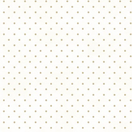 Maywood Studio Beautiful Basics White/Tan Fabric – Neutral Dot Blender