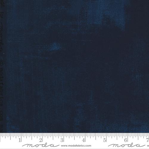 Moda Grunge True Blue Fabric – Navy Blue Blender by BasicGrey