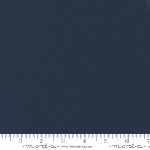 Moda - Bella Solids - Navy Fabric – Dark Blue Blender by Moda