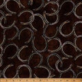 Hoffman On The Range Rust Horseshoes Fabric – Brown Western Print