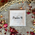 17 of Psalm 91 Bible Verses Quilt Squares in White - Precut 5" squares Set - Carlson Homestead Quilting