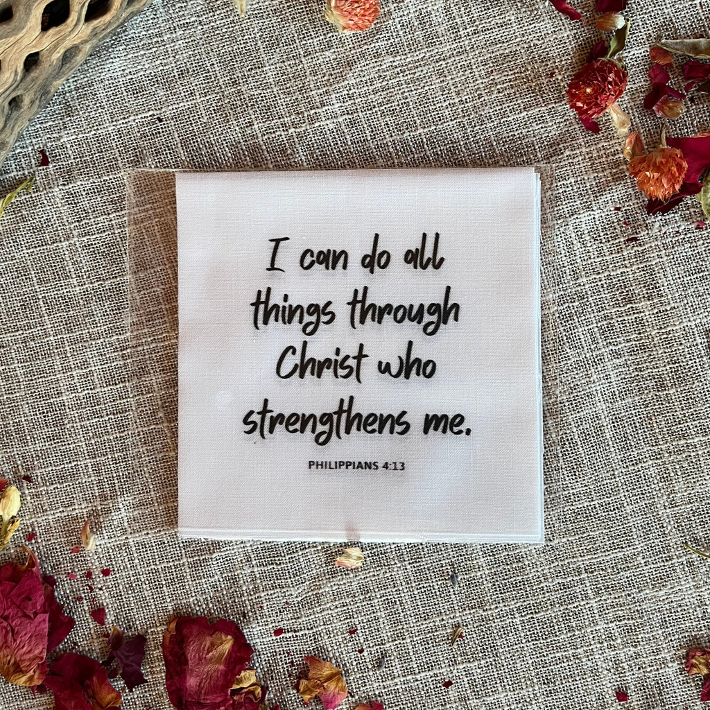 10 Bible Verse Quilt Squares - Precut 5" - Carlson Homestead