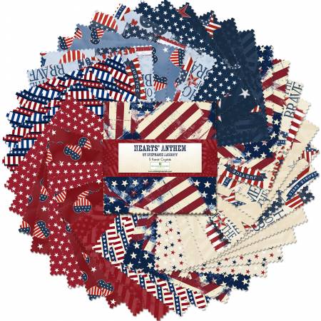 WILMINGTON - Hearts' Anthem  - 5" Squares - 42 skus - 508-806-508