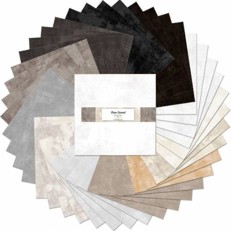 Wilmington - Dry Brush - Stone Summit 10" Karat Gems 42 Pieces – Tonal Blender Squares