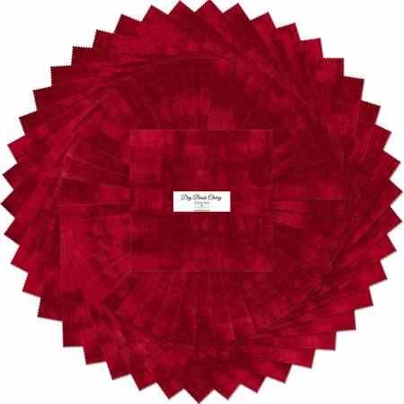 Wilmington - Dry Brush - Cherry 10" Karat Gems 42 Piece – Tonal Blender Squares