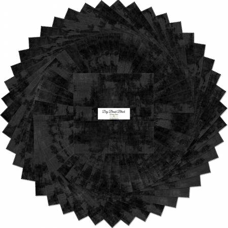 Wilmington - Dry Brush - Black 10" Karat Gems 42 Piece – Tonal Blender Squares