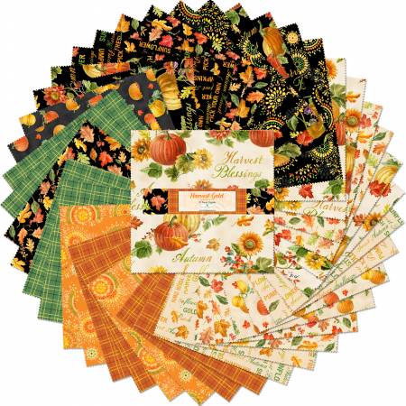 Wilmington - Harvest Gold - 42 - 10" Squares - 518-726-518