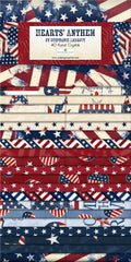Wilmington Hearts' Anthem 2.5" Fabric Strips Bundle – 40 Pieces